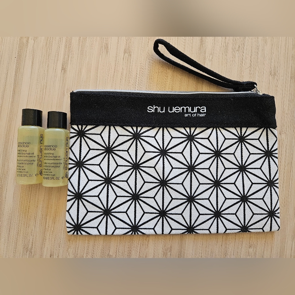 Shu Uemura Geometric Pouch Essence Absolue Nourishing Hair Oil 30 ml 1 Oz